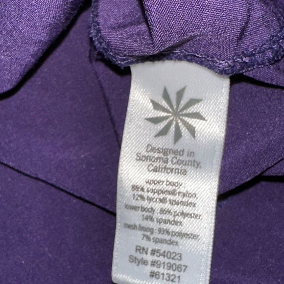 ATHLETA Retreat Tank Top Size Small Morning‎ Glory Purple Racerback Built in Bra - Picture 5 of 6